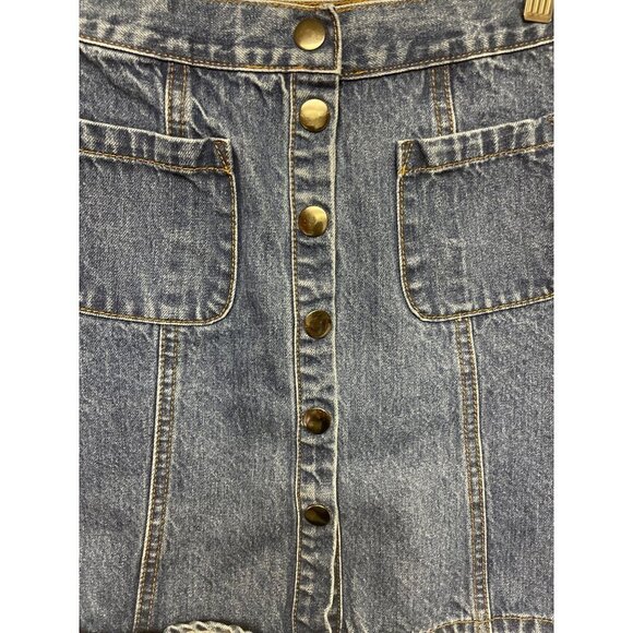 BDG Urban Outfitters Denim Blue Jean Mini Skirt A-Line Women's Size Small - Picture 2 of 7